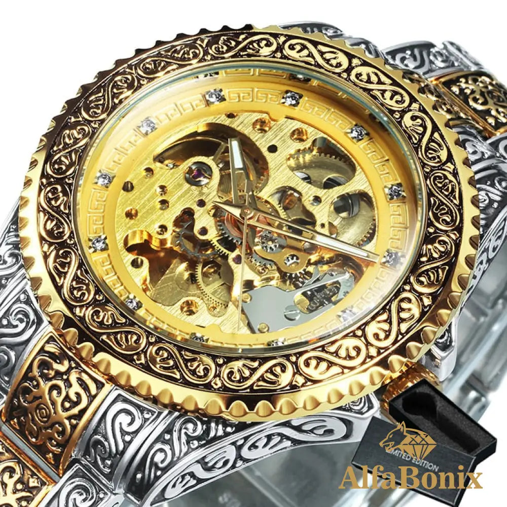 Relógio Bonix Goldentrib Dourado Golden