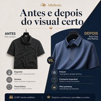 Camisa Polo Club Alfa Nartue em Seda Gelada