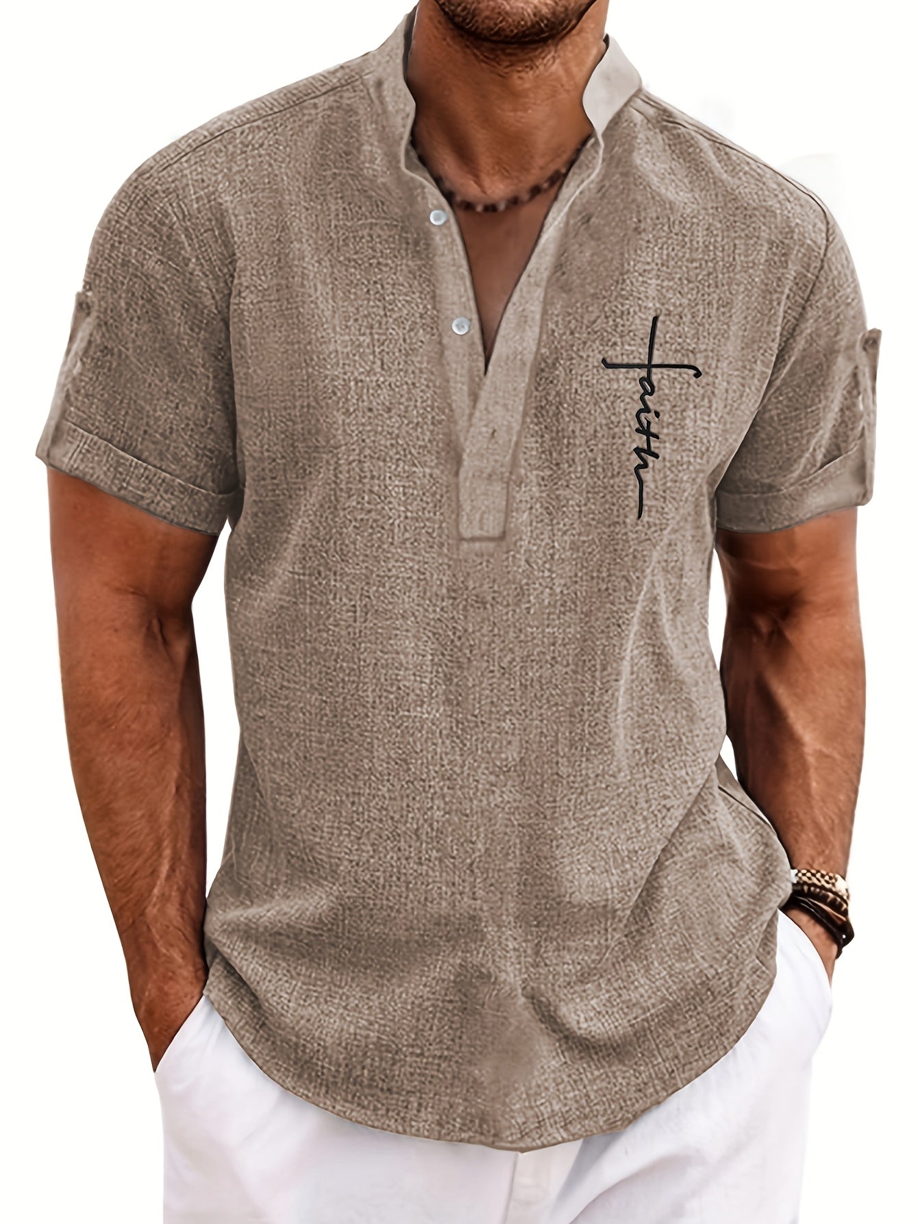 Camisa Masculina Urban Breeze AlfaBonix – Gola Padre Verão Premium
