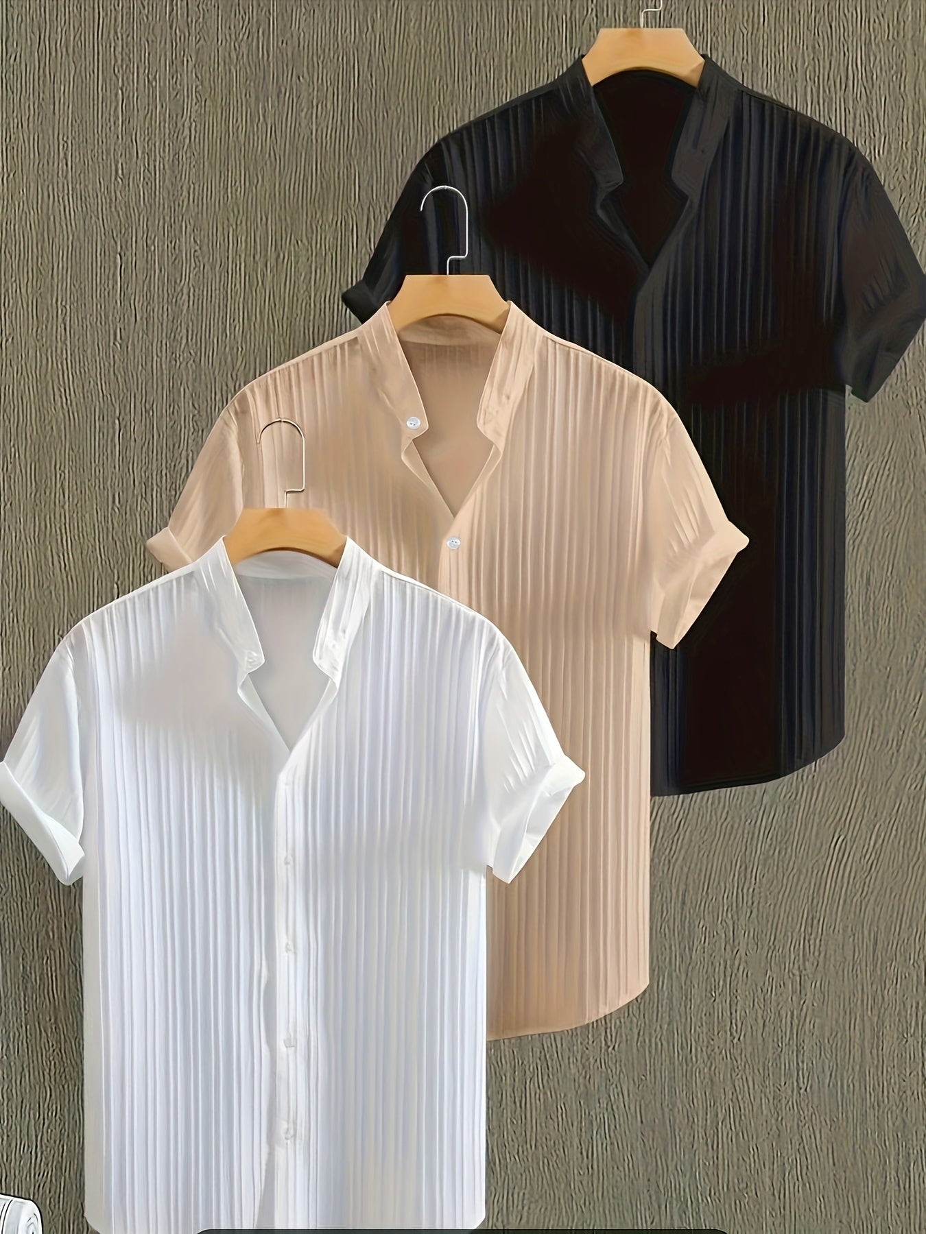 Kit de Camisa Masculina Summer Essential AlfaBonix – Kit 3 Peças Casual Premium