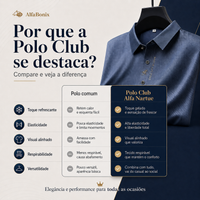 Camisa Polo Club Alfa Nartue em Seda Gelada