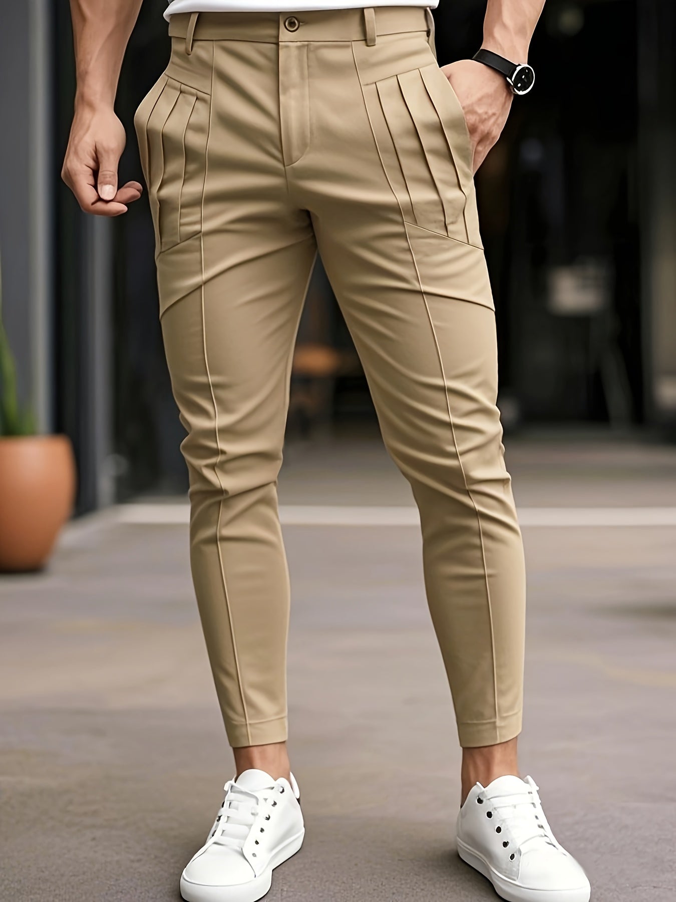 Calça Masculina Urban Flex AlfaBonix – Casual Slim Premium