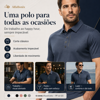 Camisa Polo Club Alfa Nartue em Seda Gelada