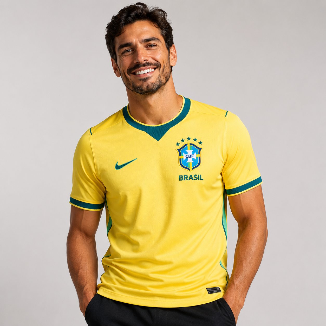 Camisa Masculina Torcedor Canarinho Pro Brasil 2026