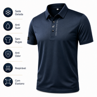 Camisa Polo Club Alfa Nartue em Seda Gelada