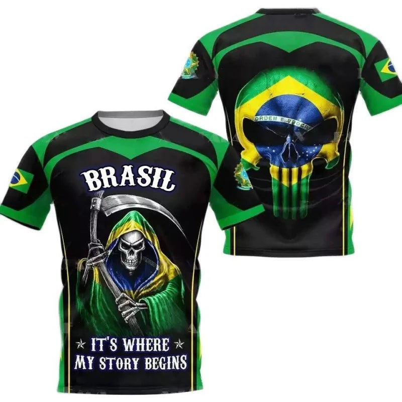 Camiseta Brasil: Estilo Urbano com Identidade e Atitude
