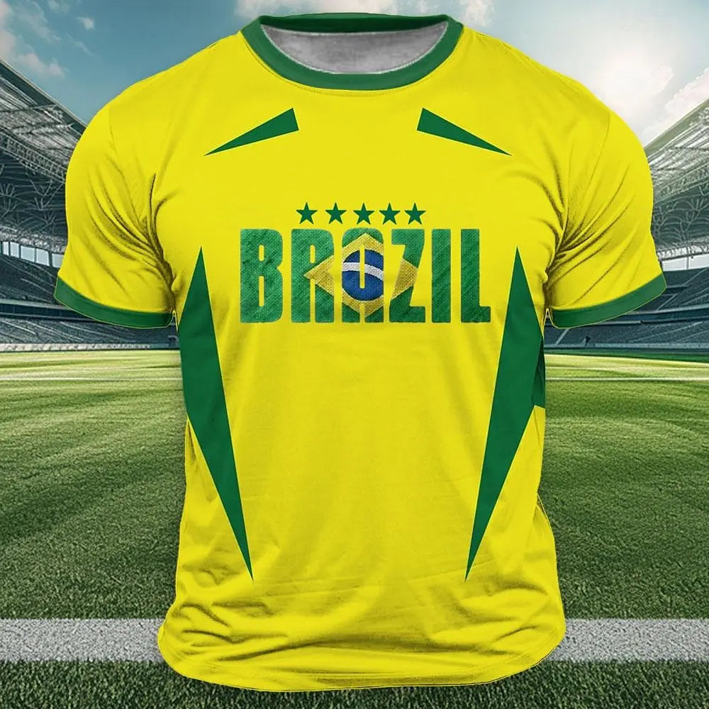 Camiseta Alfa Brasil Flag: Estilo Casual com Identidade e Conforto