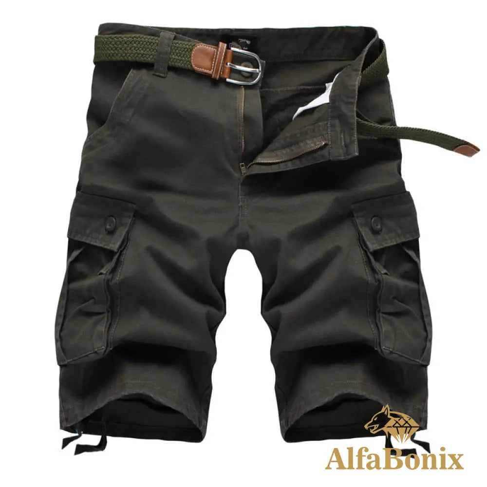 Bermuda Alfa Cambrid Verde Militar / 40