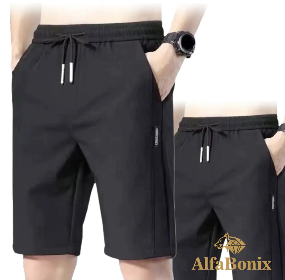 Bermuda Masculina Ultraconfort / Pague 1 Leve 2 Preta + 38 Cp - Moda