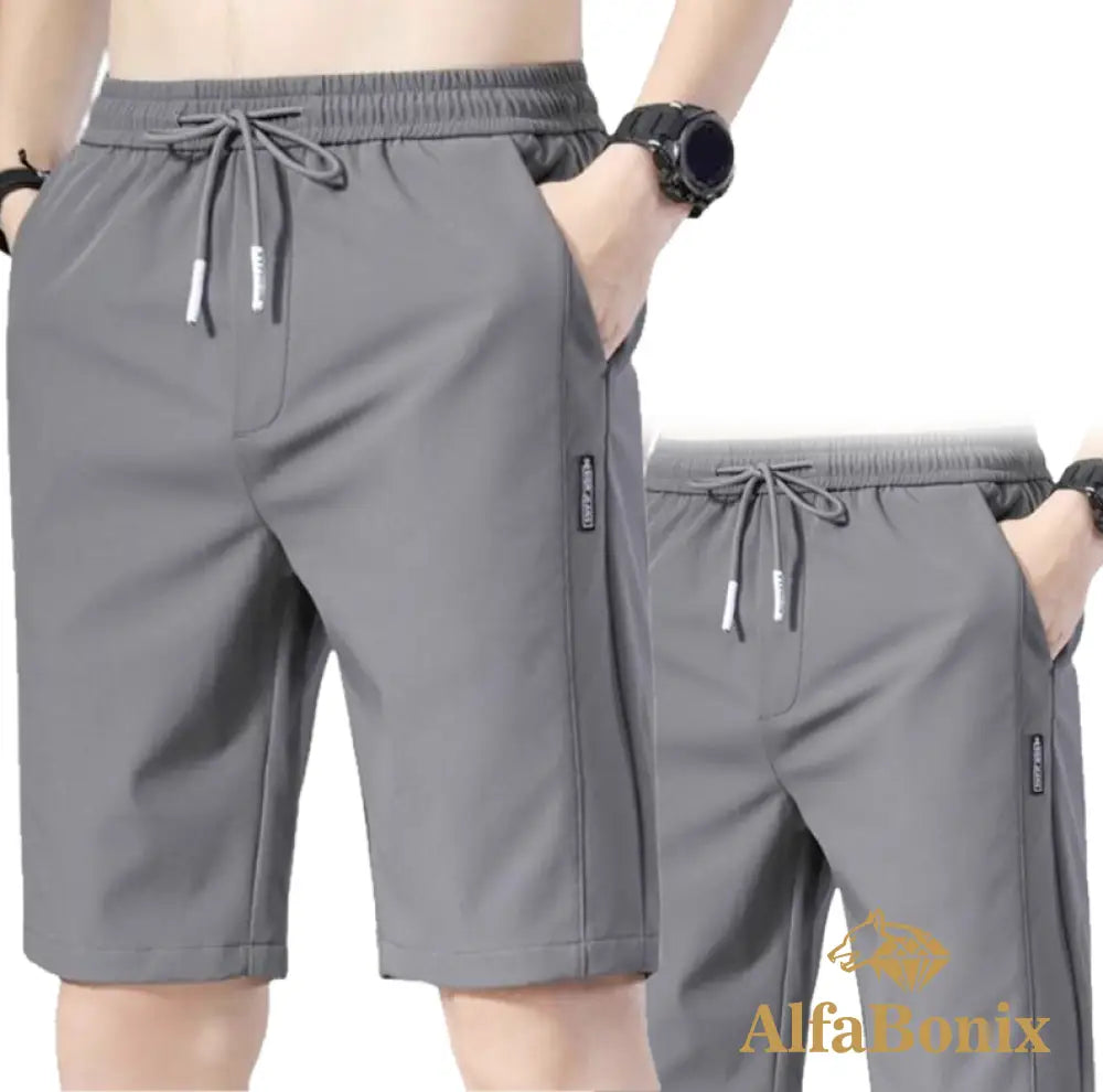 Bermuda Masculina Ultraconfort / Pague 1 Leve 2 Cinza + 38 Cp - Moda