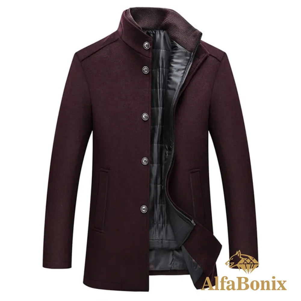 Blazer Sobretudo Alfa Toulon Vinho / Pp