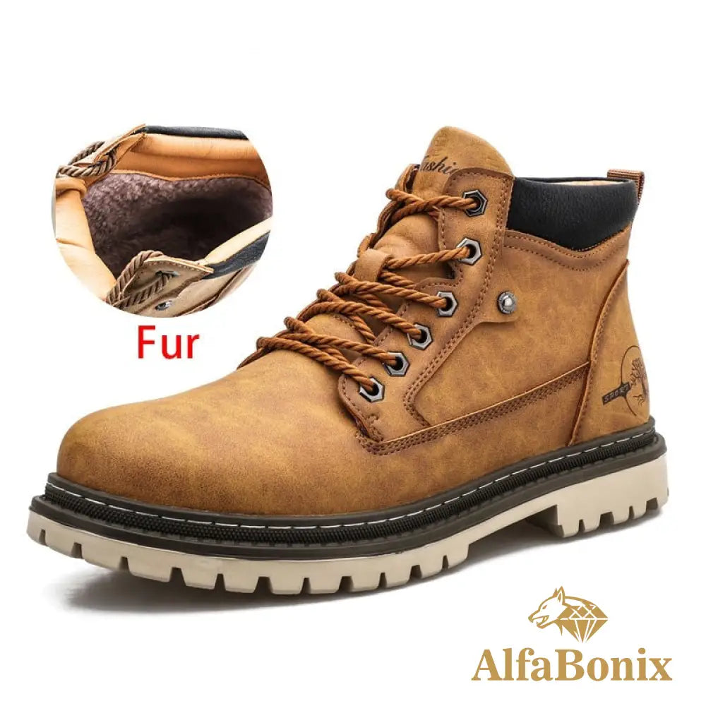 Bota Bonix Leisure Amarelo Com Forro / 36