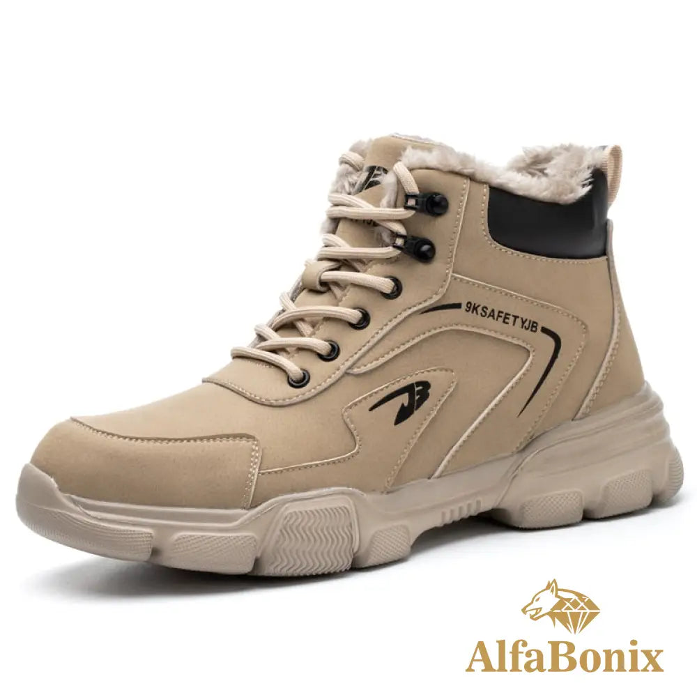 Winter Work Safety Shoes Men Boots Anti-Smash Anti-Stab Sneakers Steel Toe Male Boot Indestructible