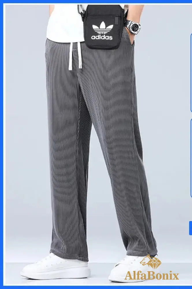 Calça Alfabonix Ice Silk Cinza Escuro / Pp