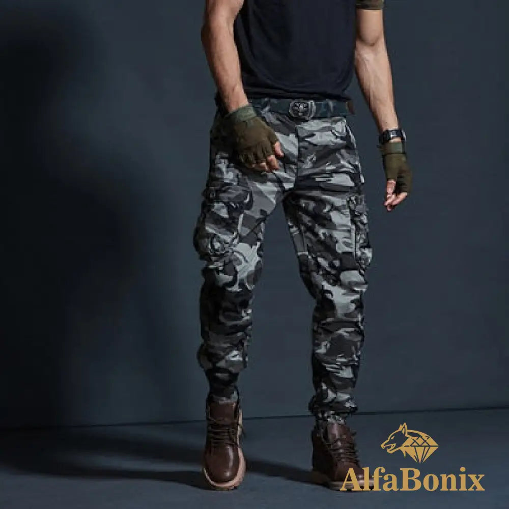 Calça Camuflada P / Cinza