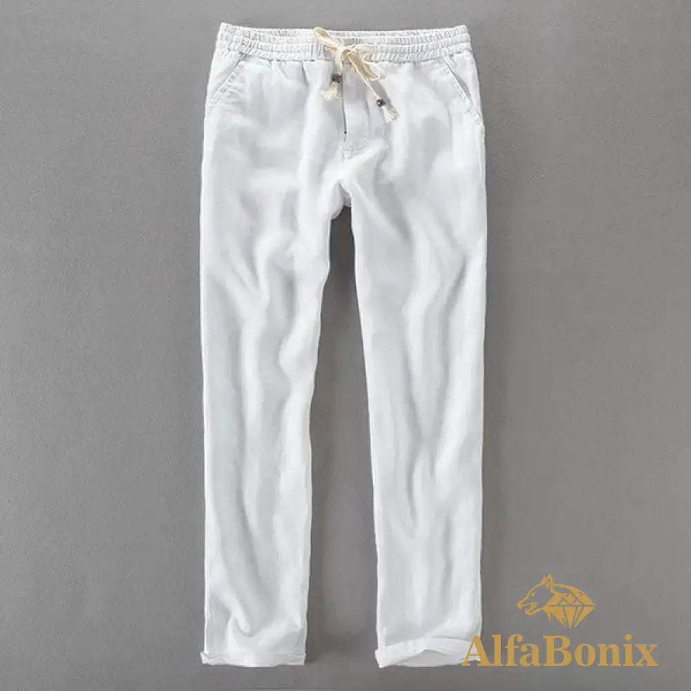 Calça de Linho Masculino Bali Calça de Linho Masculino Bali - Branco / 34