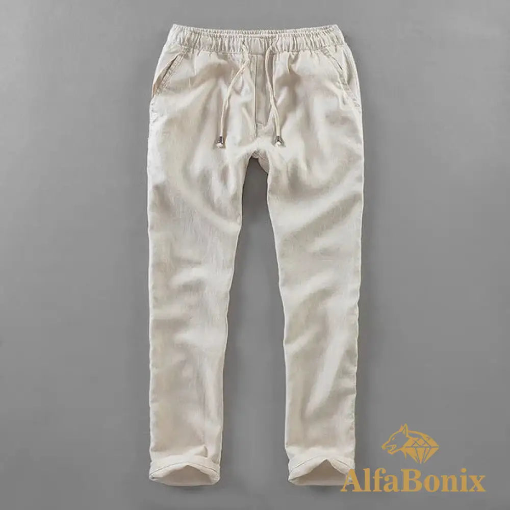 Calça de Linho Masculino Charlie Calça de Linho Masculino Charlie - Cáqui / 34