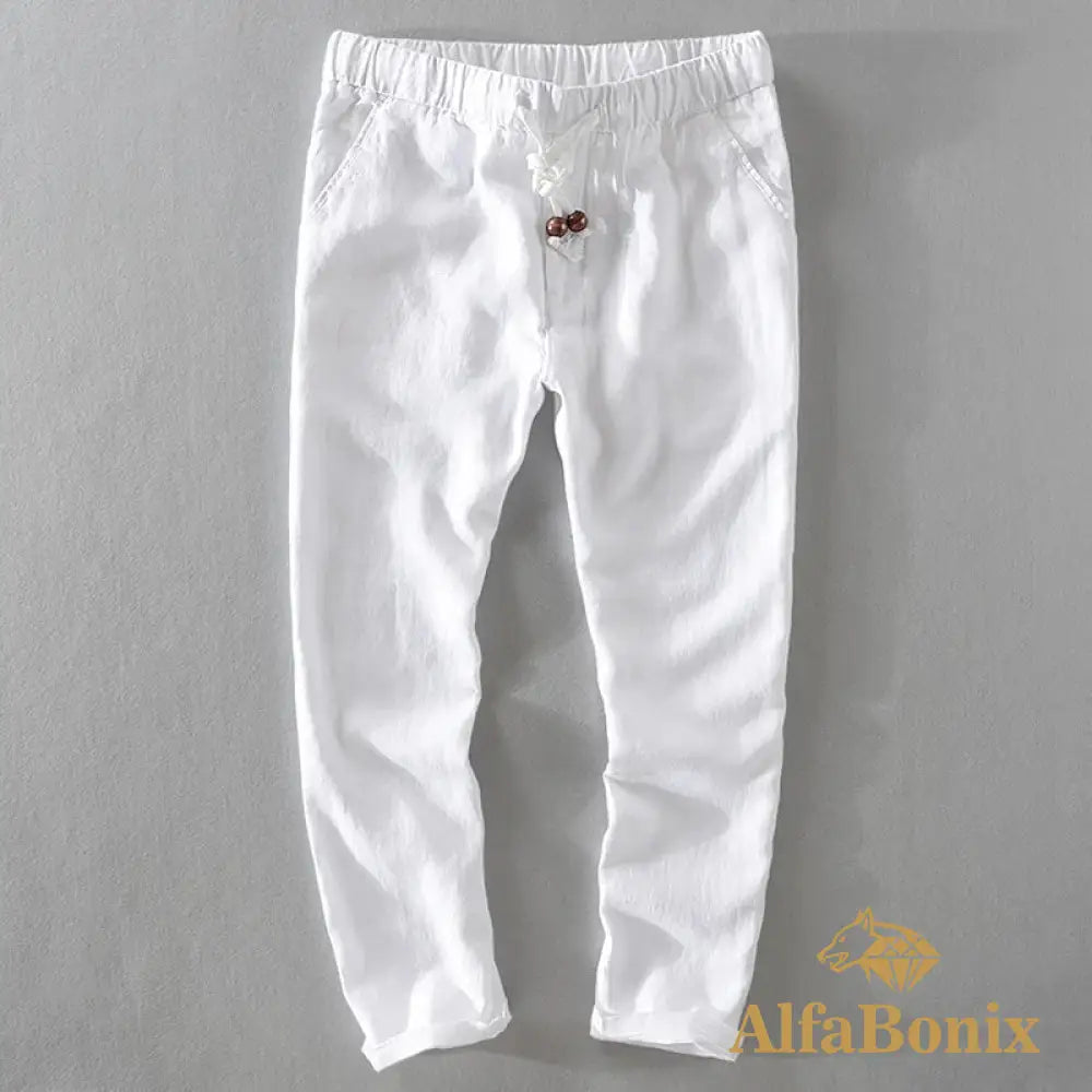 Calça de Linho Masculino Jericoaquara Calça de Linho Masculino Jericoaquara - Branca / 34