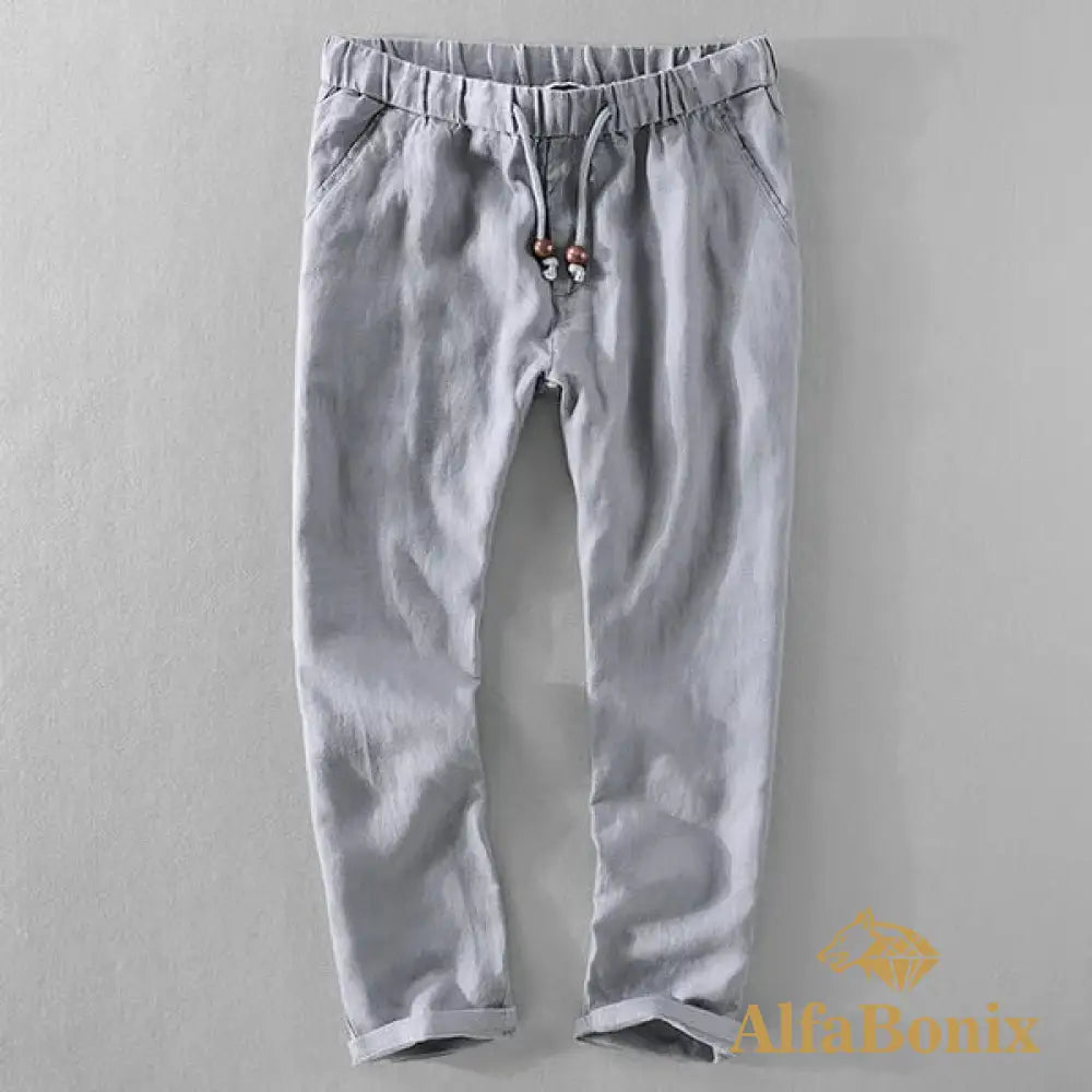 Calça de Linho Masculino Jericoaquara Calça de Linho Masculino Jericoaquara - Cinza / 34