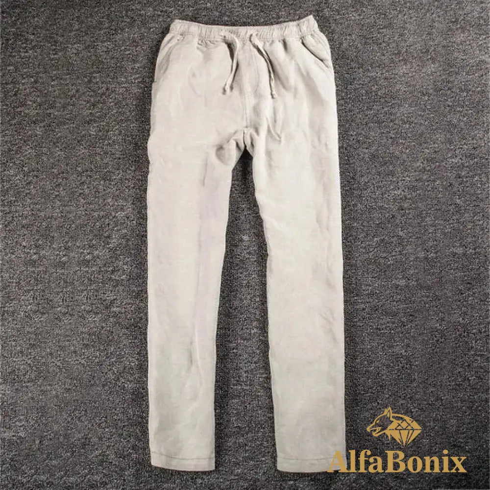 Calça de Linho Masculino Myconos Calça de Linho Masculino Myconos - Cáqui / 34