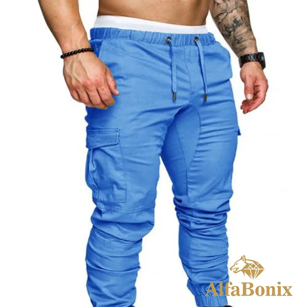 Calça Jogger Casual Pp / Azul Claro