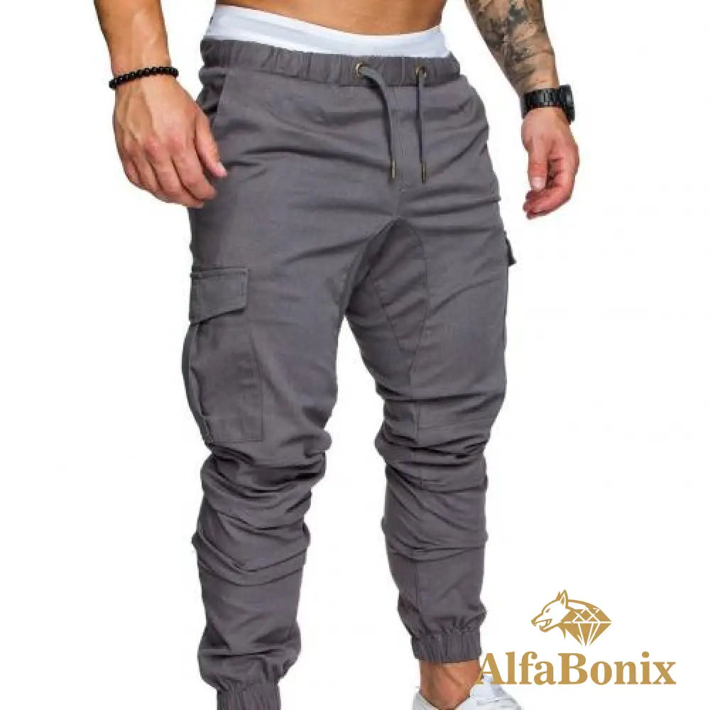 Calça Jogger Casual Pp / Cinza Claro