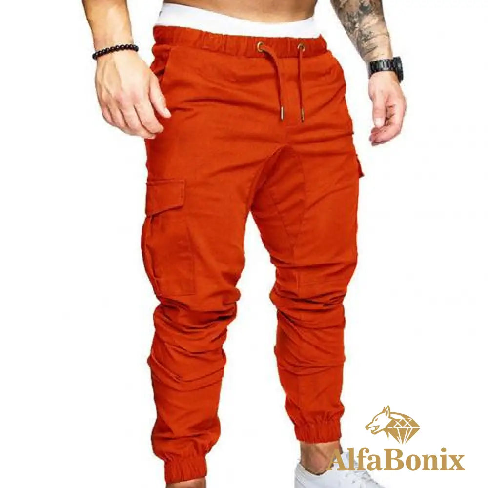 Calça Jogger Casual Pp / Laranja