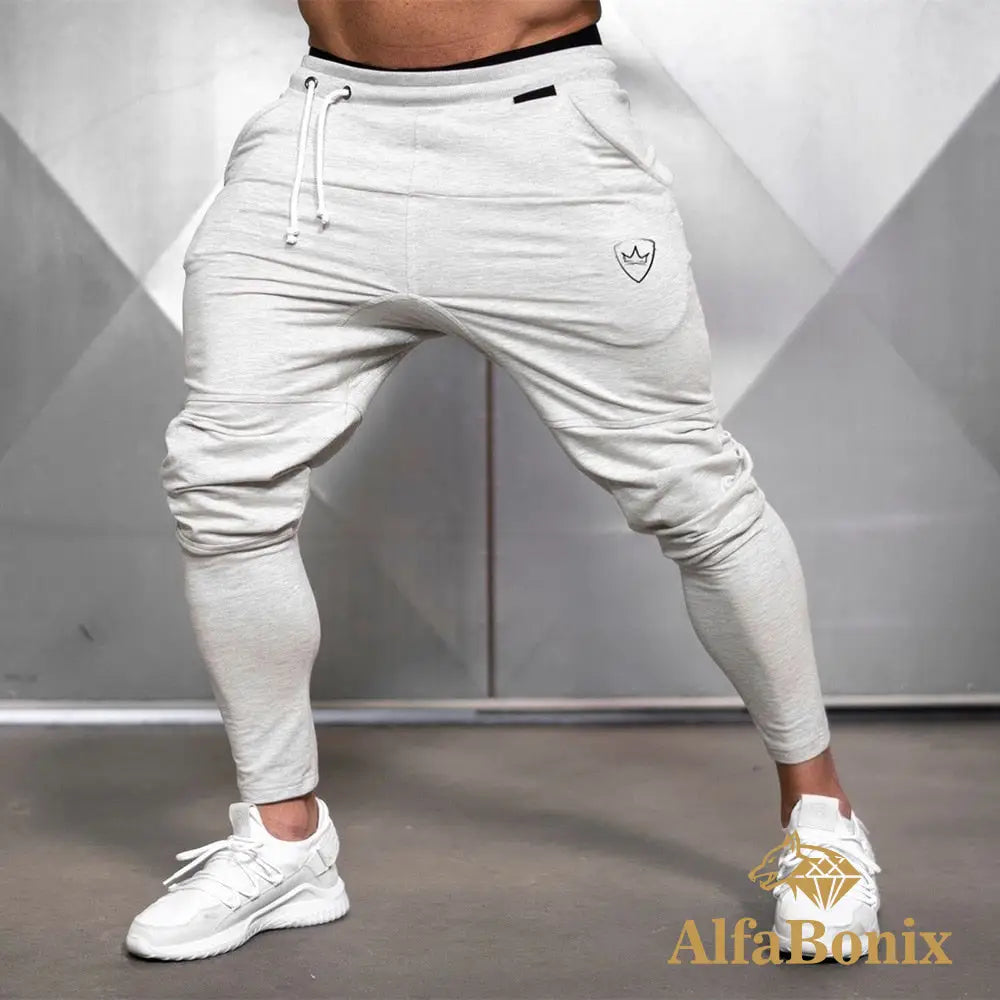 Calça Jogger Fitness Sport Pp / Cinza Claro