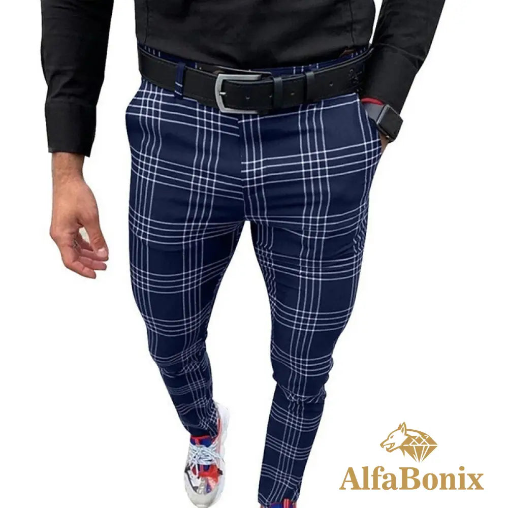 Calça Social Alfa Event Azul / P