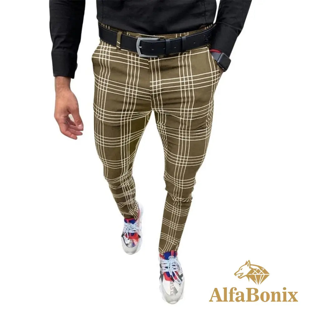 Calça Social Alfa Event Caqui / P