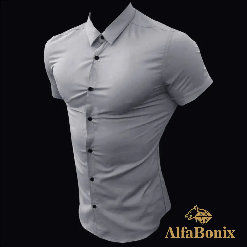 Summer Fashion Slim Fit Button Short Sleeve Shirts Men Casual Sportswear Dress Shirt Male Hipster