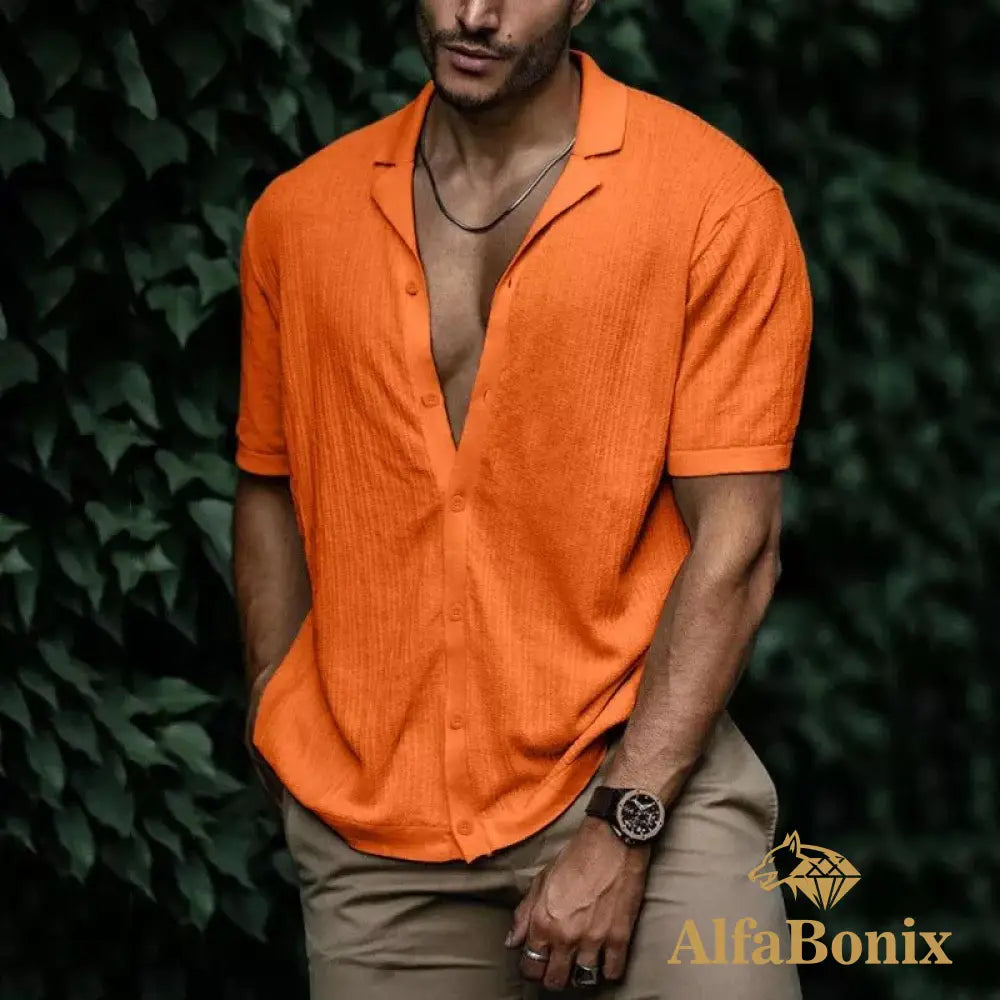 Camisa Alfa Filipo Alaranjado / P