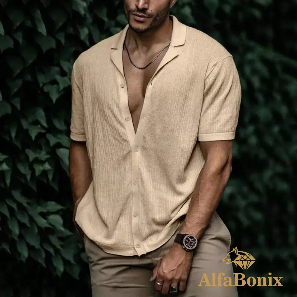 Camisa Alfa Filipo Bége / P