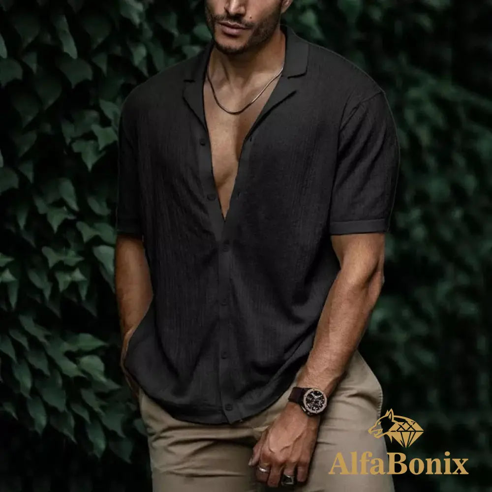 Camisa Alfa Filipo Preto / P