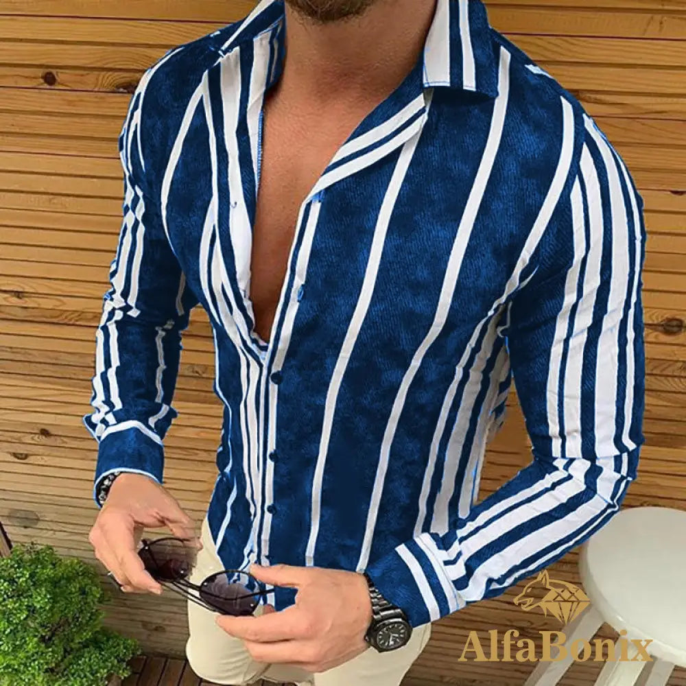 Camisa Social Lionel Azul / P 348