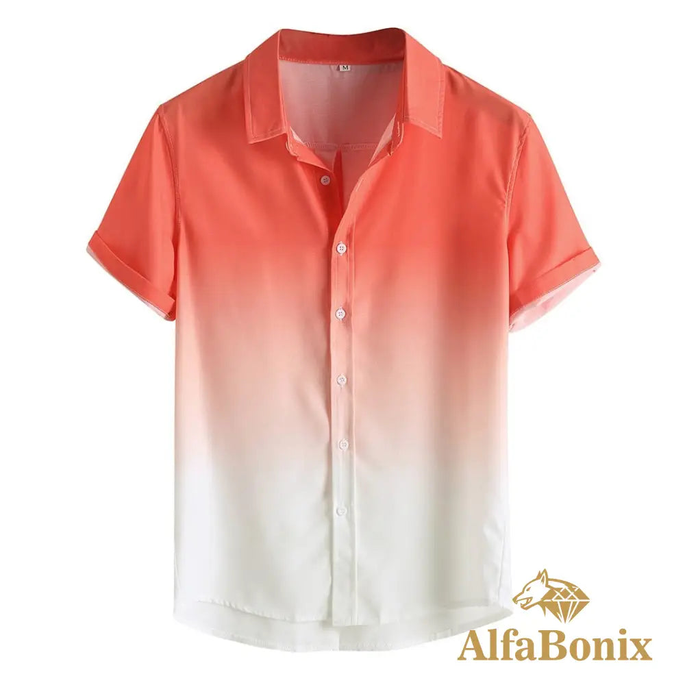 Camisa Alfabonix Degrade Alaranjado / P