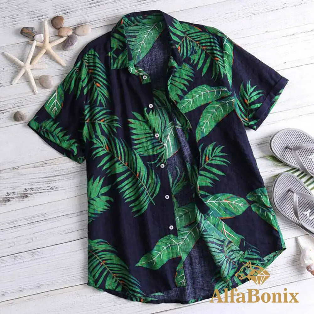 Camisa Alfabonix Floral Verde / M