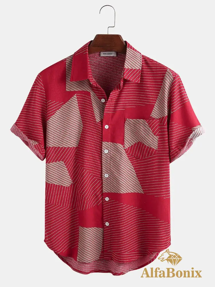 Camisa Alfabonix Hanover Vermelho / P Camisa Masculina