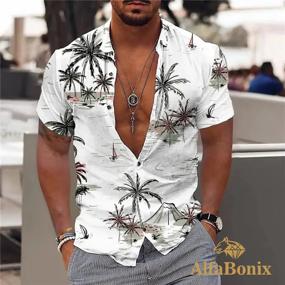 Camisa Alfabonix Hawaiian