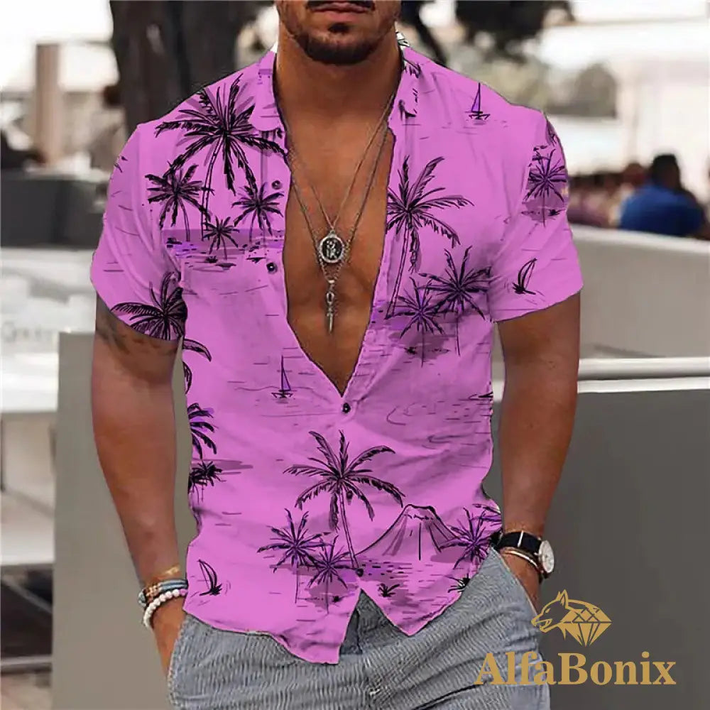 Camisa Alfabonix Hawaiian