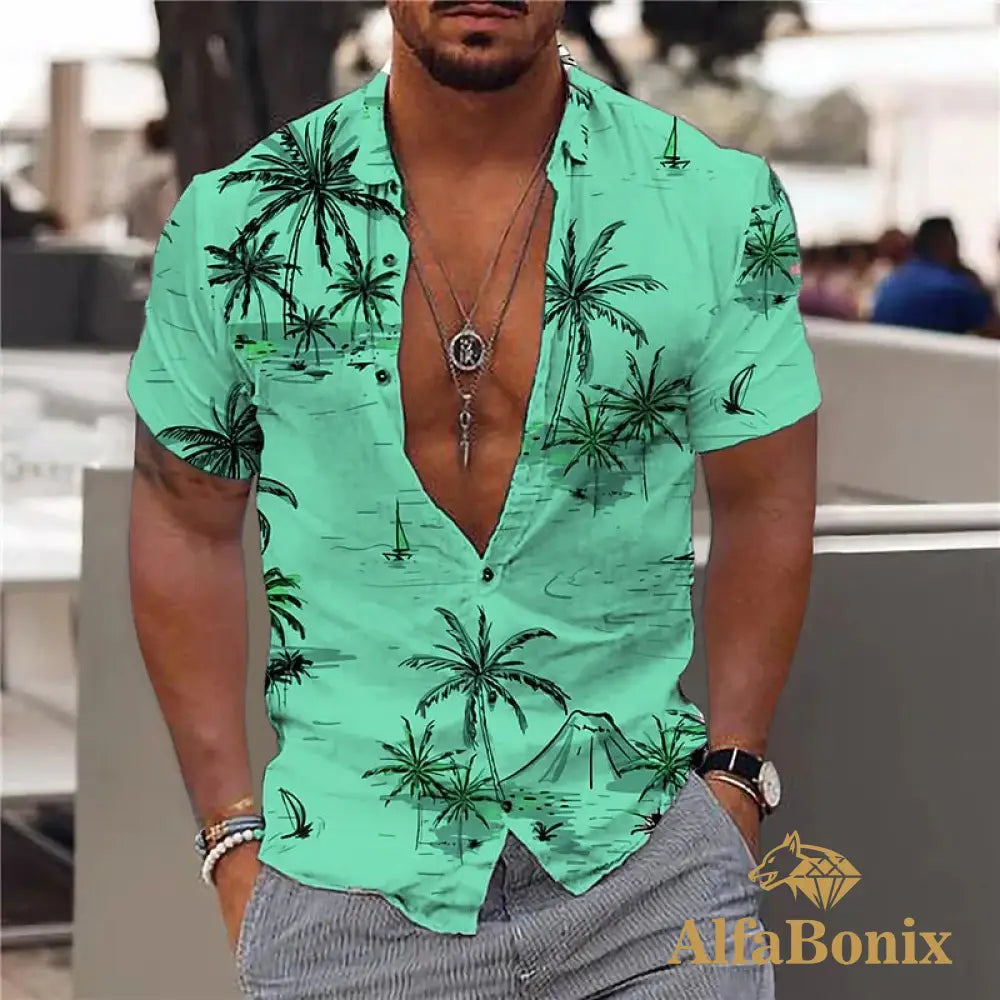 Camisa Alfabonix Hawaiian