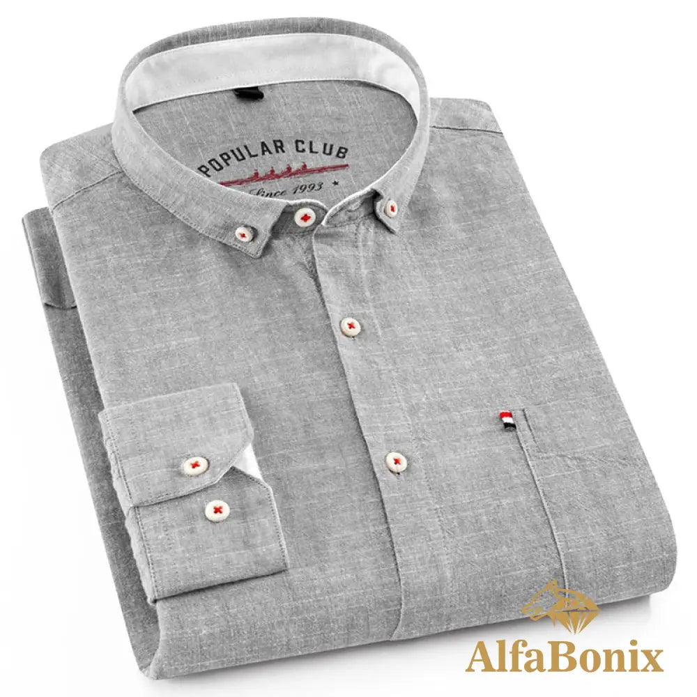 Camisa Social Rade Cinza Claro / P 348