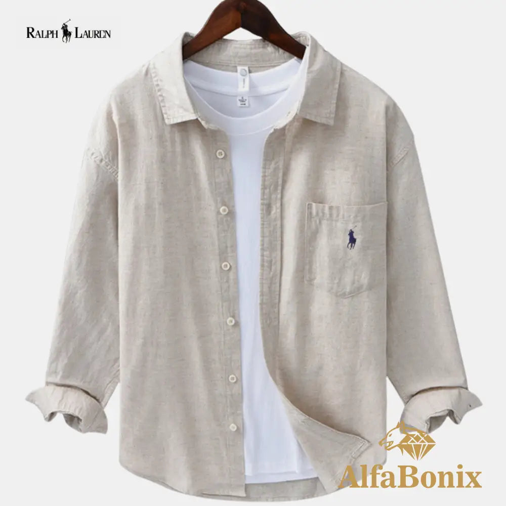 Ralph Lauren - Chemise en Lin Côtier Beige / S