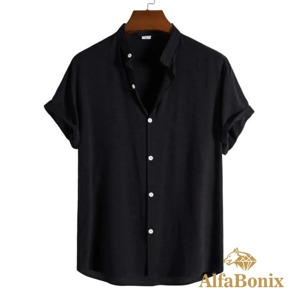Camisa Santis Preto / P Camisetas e tops