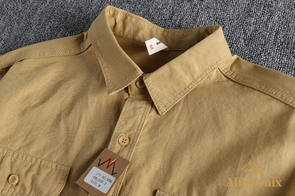 Multi-colored Retro Stripe Cotton Shirt Men’s Long Sleeve Spring Autumn New Fashion Daily Dressed Up Workwear Shirt