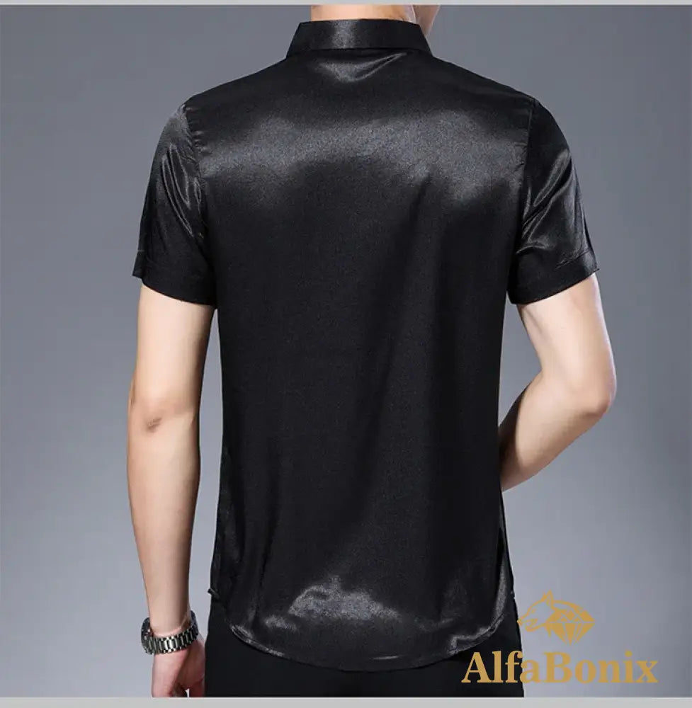 Camisa Alfabonix Silk Satin