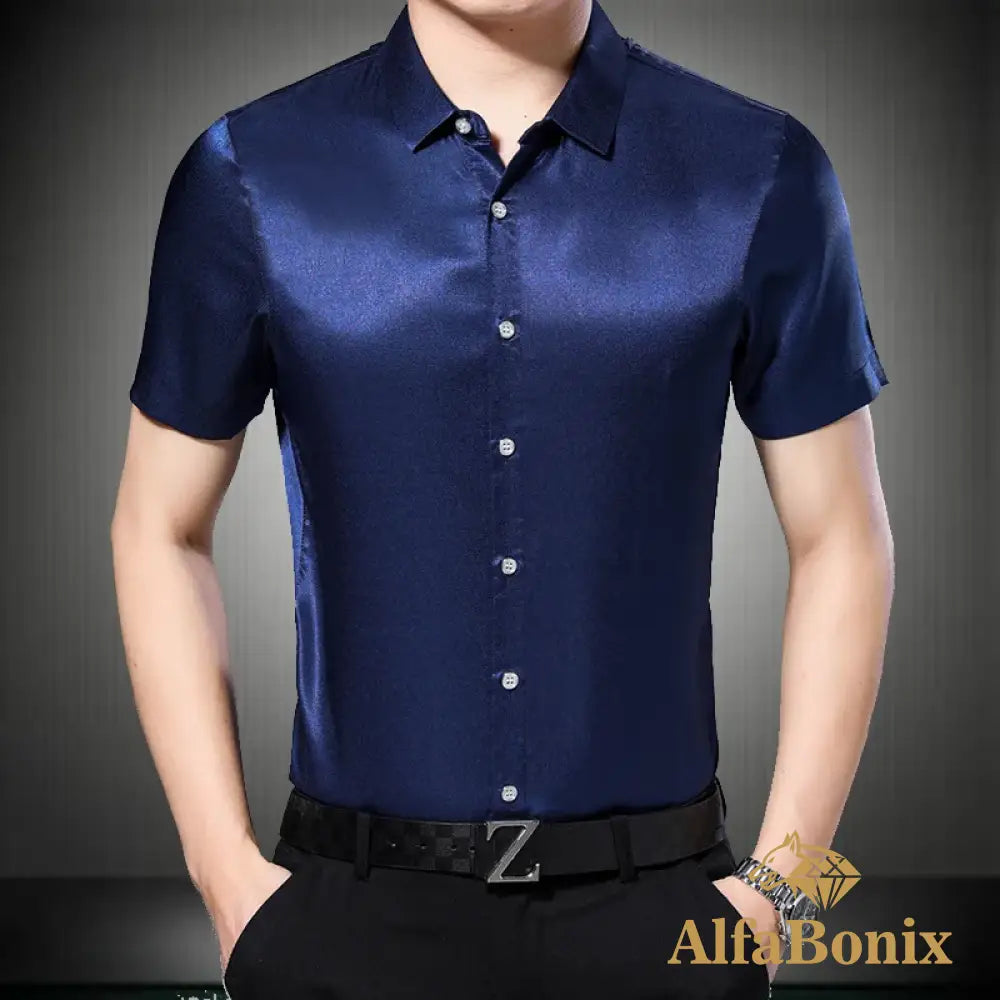 Camisa Alfabonix Silk Satin