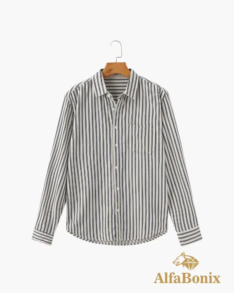 Gentlemen’s Striped Shirt Blue / S