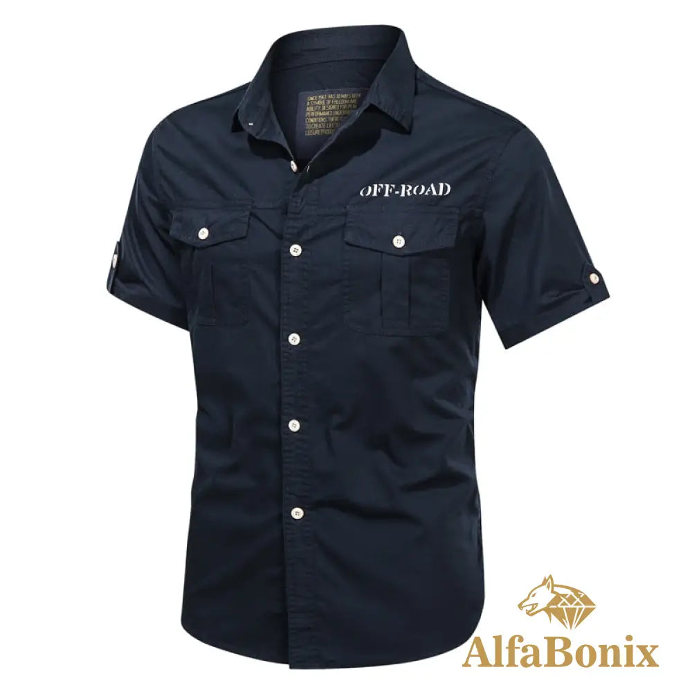 Camisa Aotorr Off-Road Azul Escuro / P