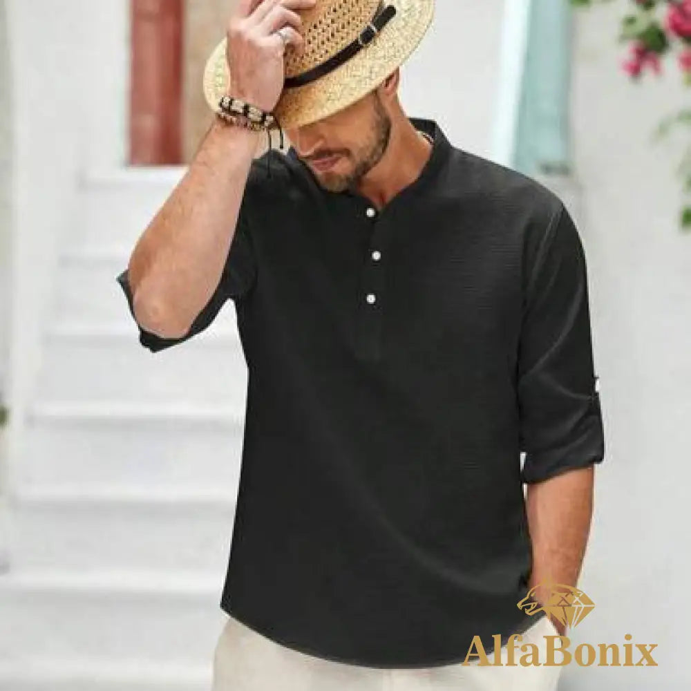 Camisa de Linho Beach Wear Camisa de Linho Beach Wear